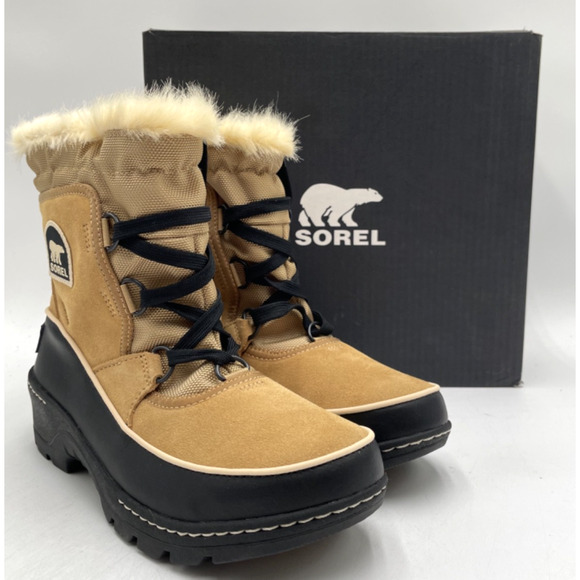 Sorel TIVOLI 3 Women's NEW Boot Curry Black US Size 7 - Picture 1 of 11